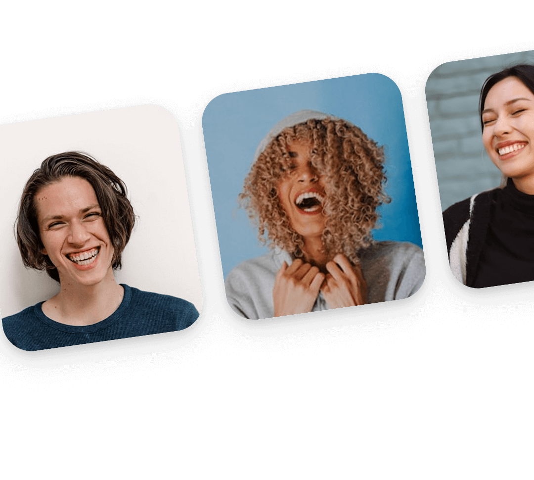 Grid of smiling people
